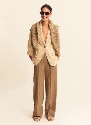Μπεζ Σακάκι με κοντά μανίκια Emme Marella - 59545
