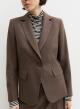 Taupe single buttoned Jacket Emme Marella - 3