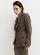 Taupe single buttoned Jacket Emme Marella - 2
