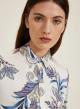 Cream floral twill Shirt Emme Marella - 3