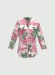 Pink printed Shirt with three quarters sleeves and with Mao collar Emme Marella - 4