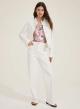 Pink printed Shirt with three quarters sleeves and with Mao collar Emme Marella - 2