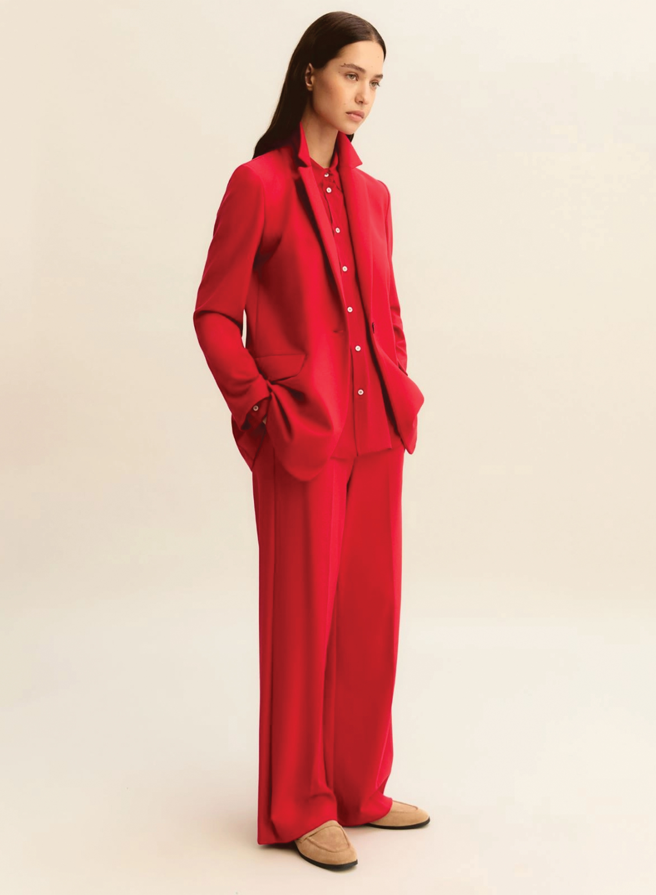 Κόκκινο Πουκάμισο με μετάξι Emme Marella - 3