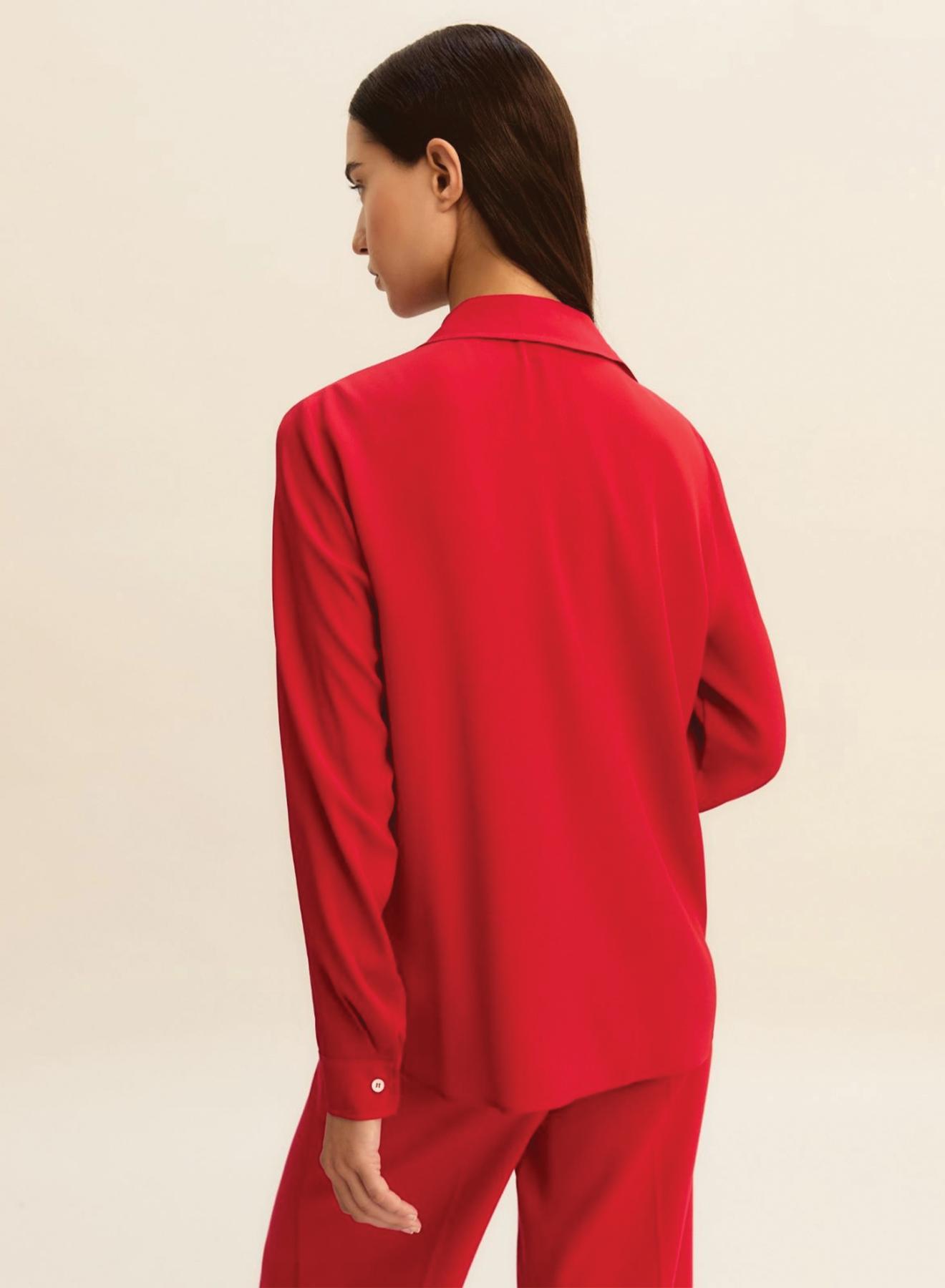 Κόκκινο Πουκάμισο με μετάξι Emme Marella - 3