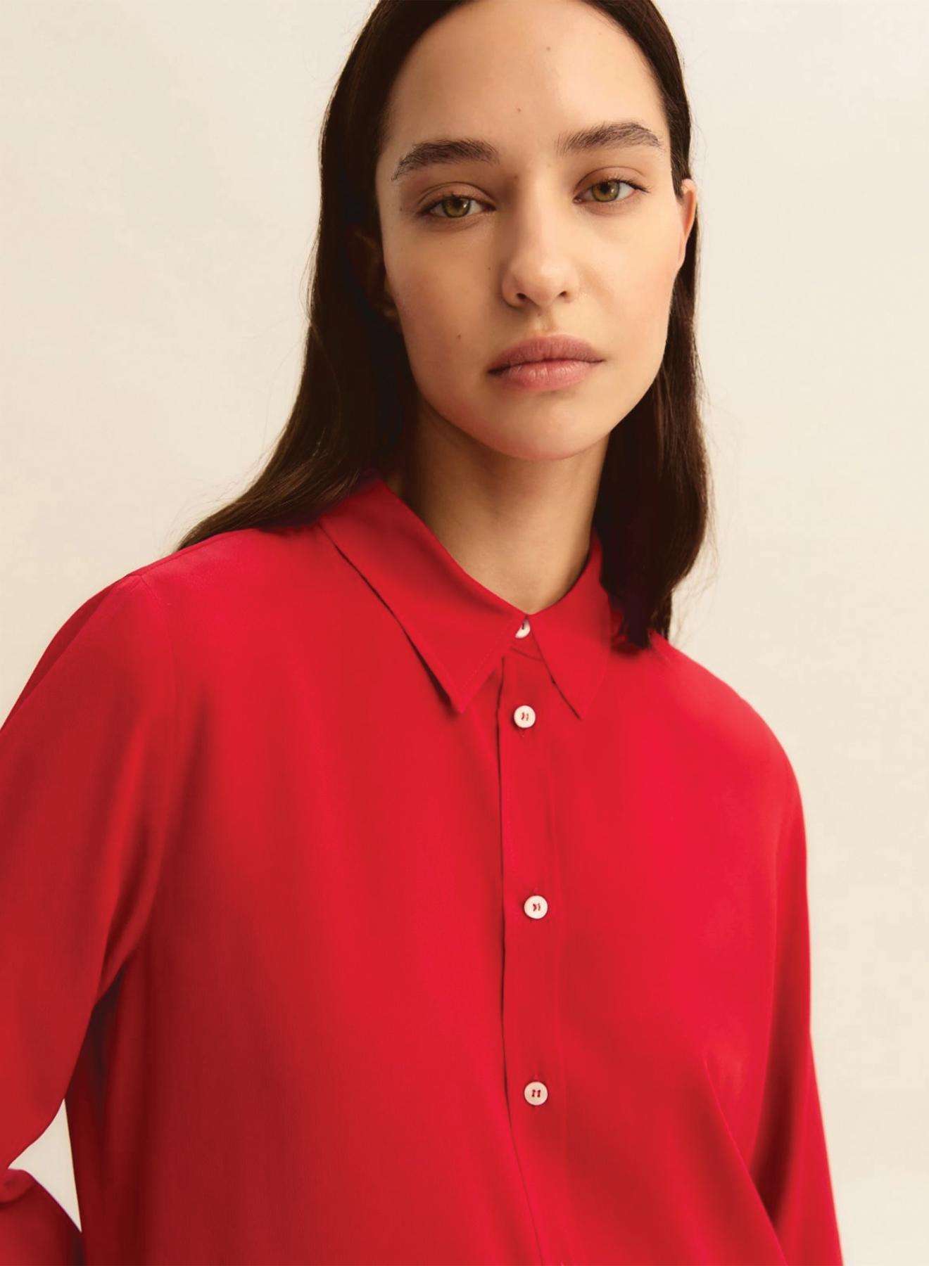 Κόκκινο Πουκάμισο με μετάξι Emme Marella - 2