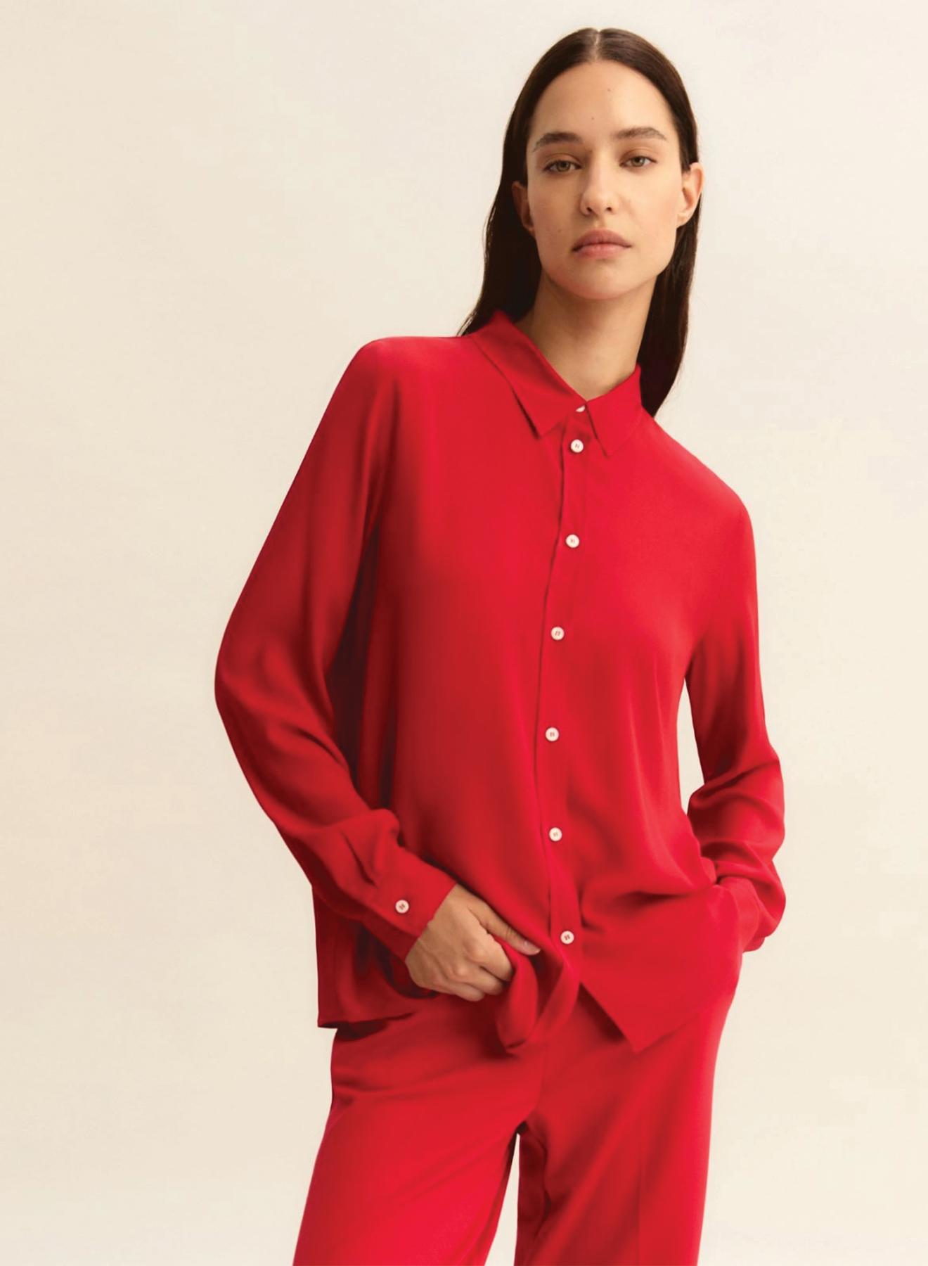 Κόκκινο Πουκάμισο με μετάξι Emme Marella - 1