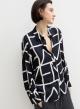 Navy Blue twill Πουκάμισο με σχέδια Emme Marella - 1