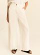 Λευκό loose fit Παντελόνι Emme Marella - 2