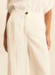 Λευκό loose fit Παντελόνι Emme Marella - 3