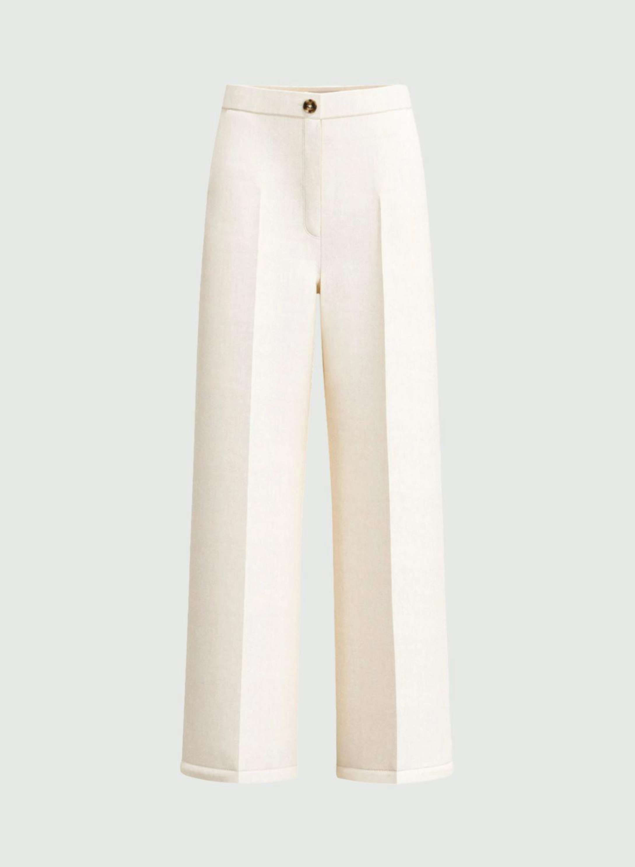 Λευκό loose fit Παντελόνι Emme Marella - 4