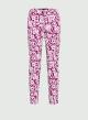Raspberry Floral-patterned cotton poplin Trousers Emme Marella - 3