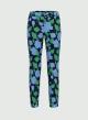 Blue Floral-patterned cotton poplin Trousers Emme Marella - 3