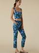 Blue Floral-patterned cotton poplin Trousers Emme Marella - 2