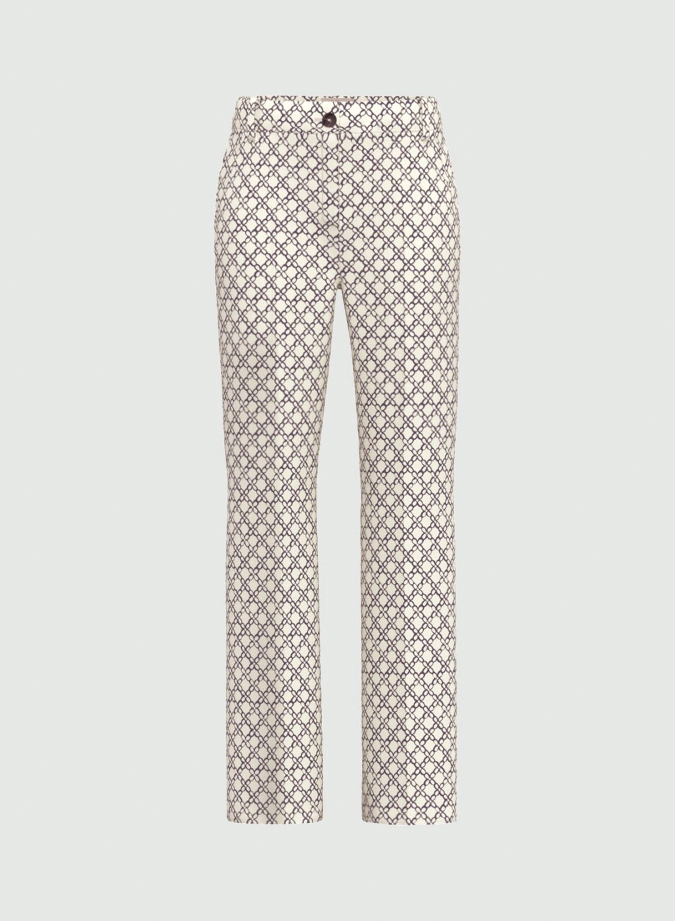 Κρεμ Παντελόνι καμπάνα με σχέδια Emme Marella - 5