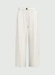 Ecru relaxed fit Trousers Emme Marella - 4