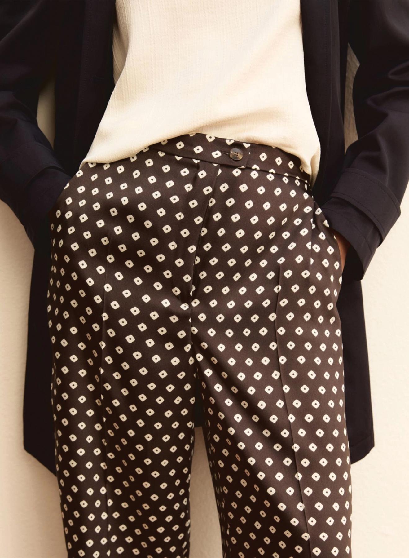 Πράσινο Παντελόνι twill με σχέδια Emme Marella - 3