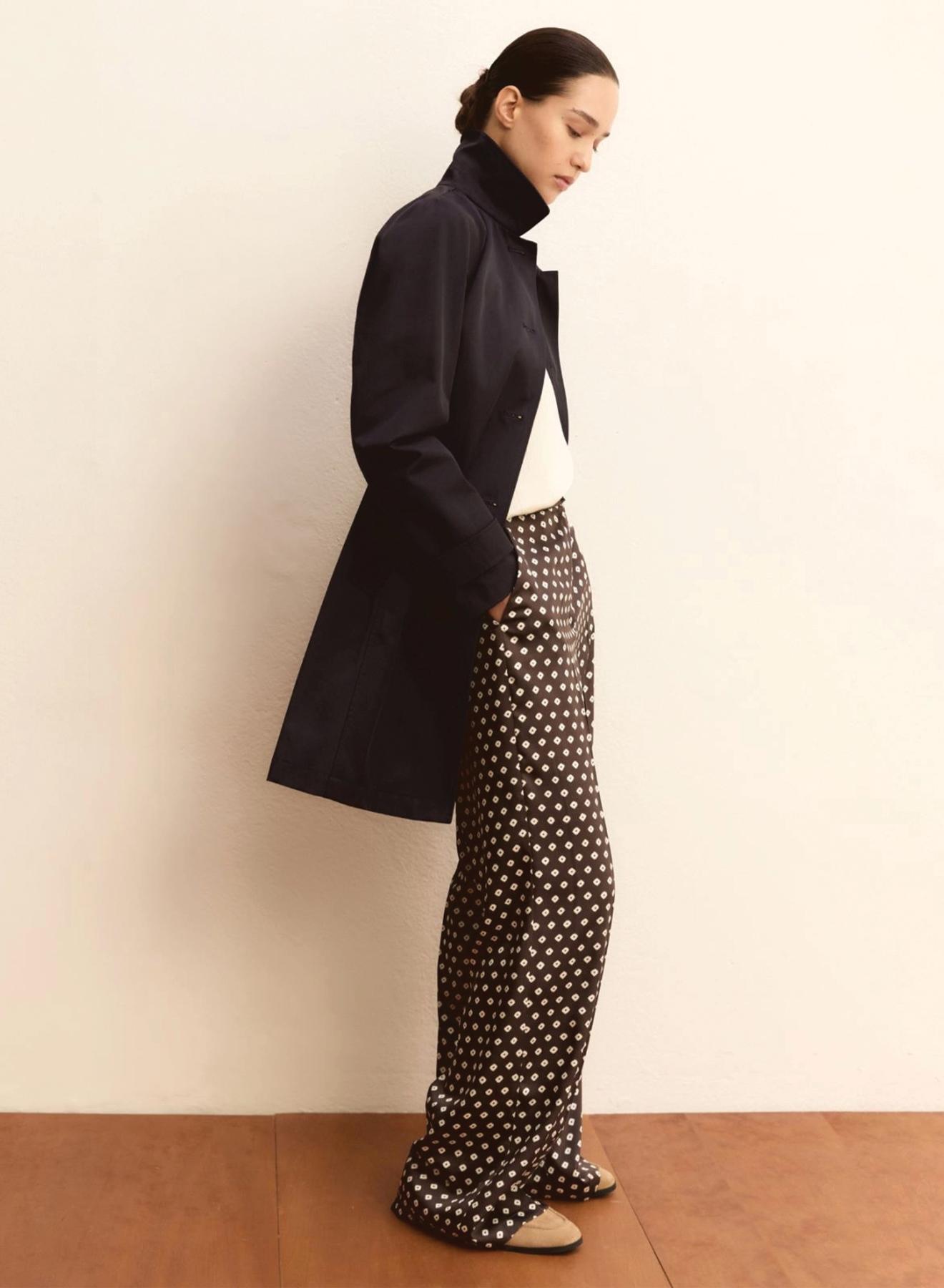 Πράσινο Παντελόνι twill με σχέδια Emme Marella - 2