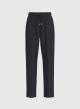 Navy Blue Παντελόνι joggers με λάστιχο και κορδόνι στη μέση Emme Marella-5