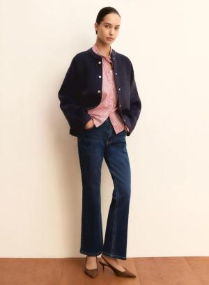 Navy Blue Παντελόνι Τζιν με μικρή καμπάνα Emme Marella - 57210