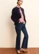Navy Blue Παντελόνι Τζιν με μικρή καμπάνα Emme Marella - 3