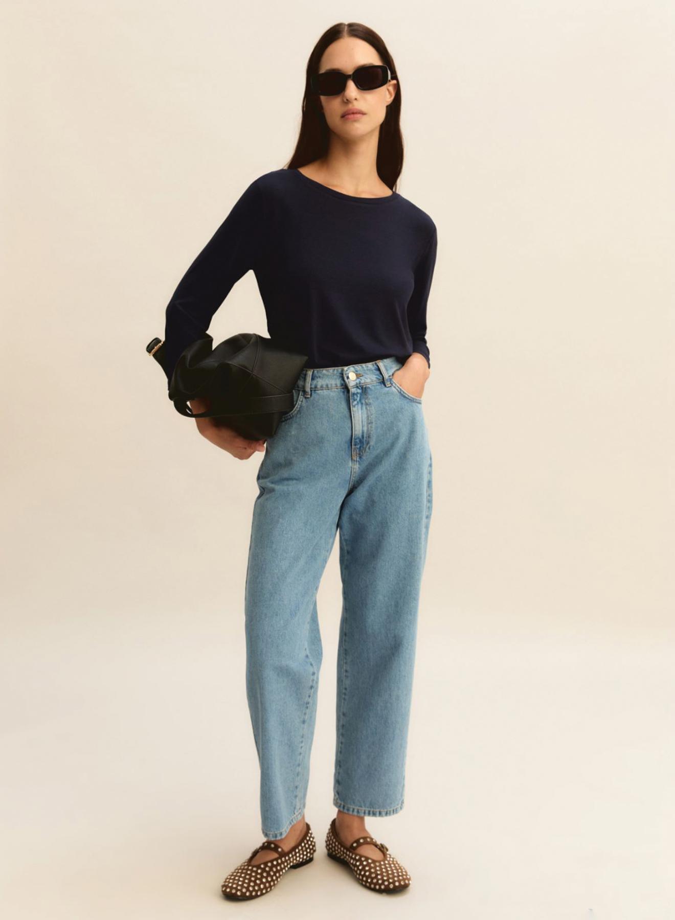 Blue five pocket Denim Trousers Emme Marella - 1