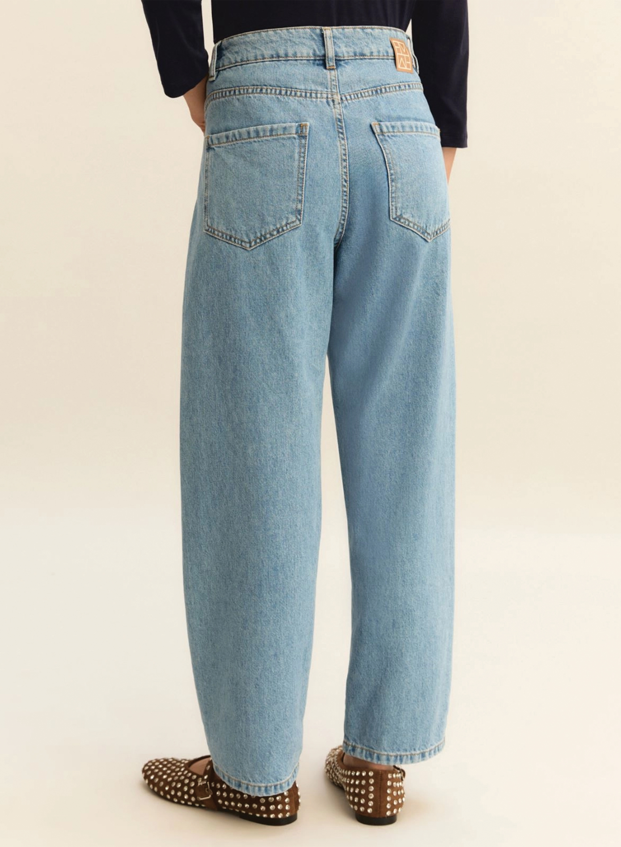 Blue five pocket Denim Trousers Emme Marella - 3