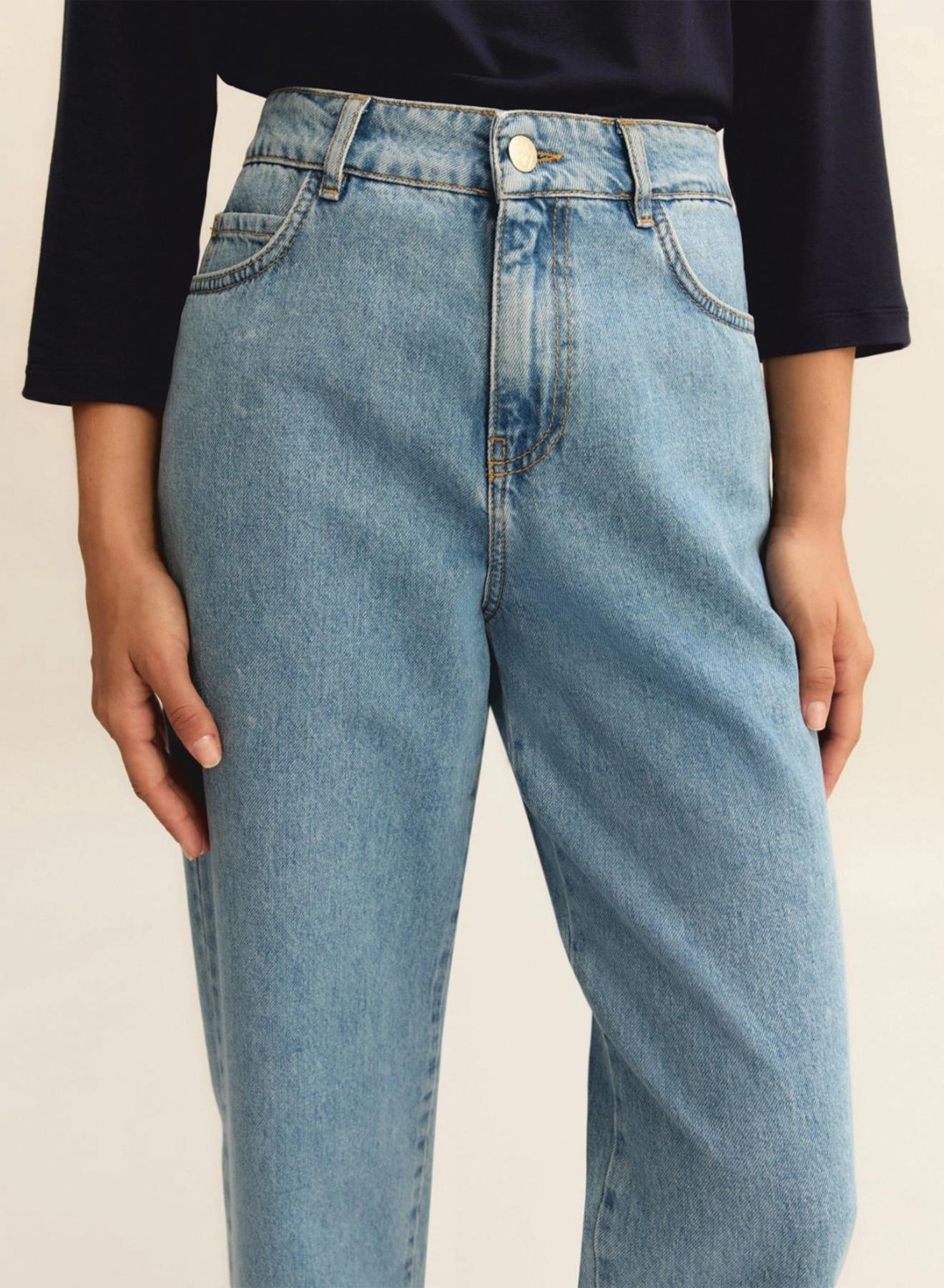 Blue five pocket Denim Trousers Emme Marella - 3