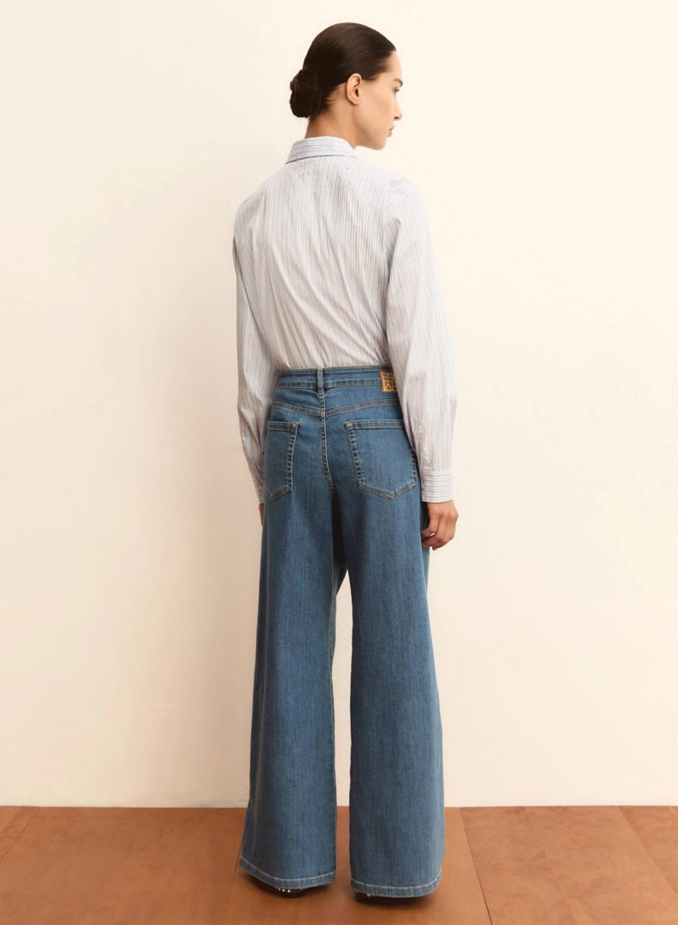 Blue wide leg Jeans Emme Marella - 5