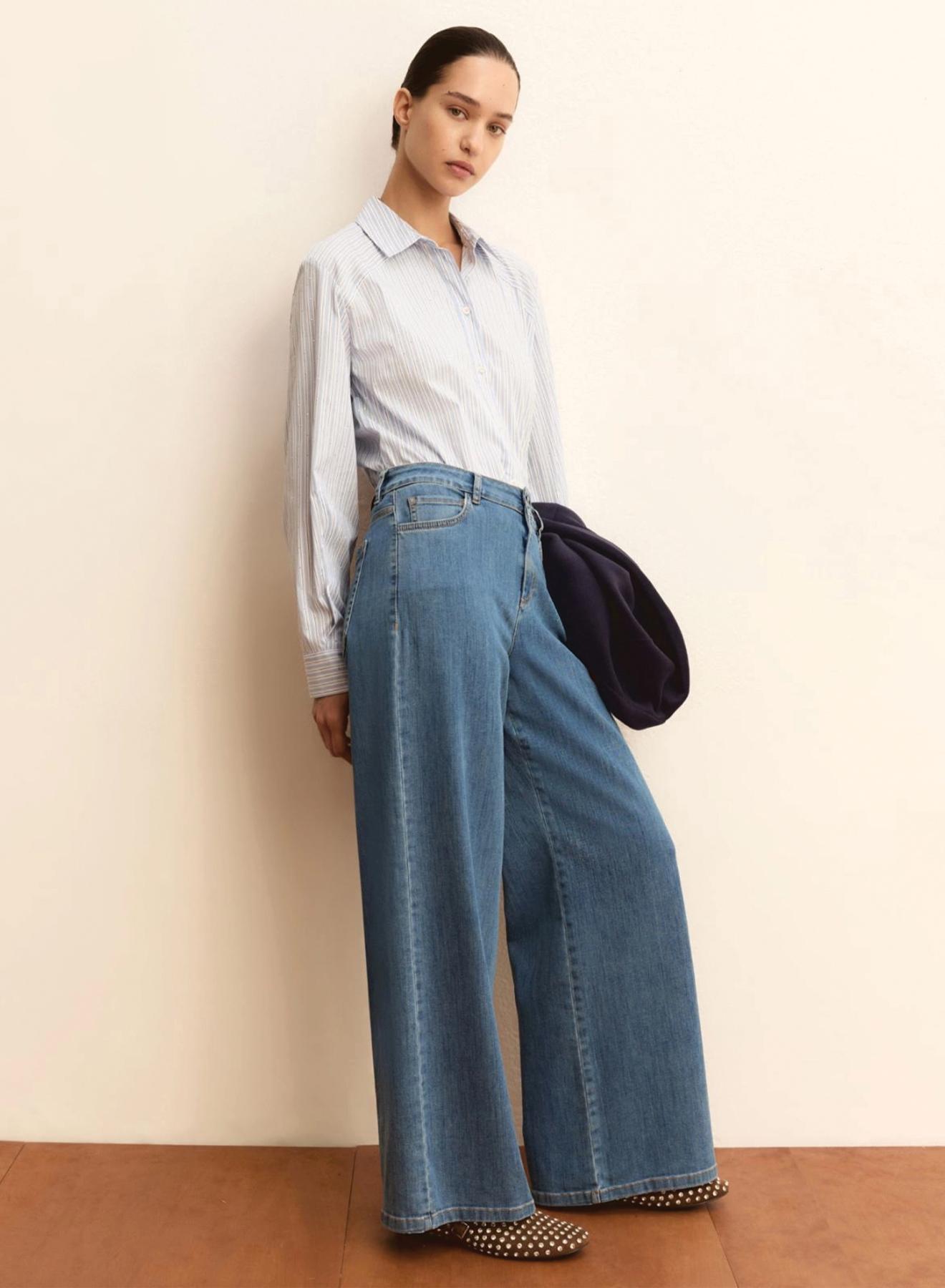 Blue wide leg Jeans Emme Marella - 2