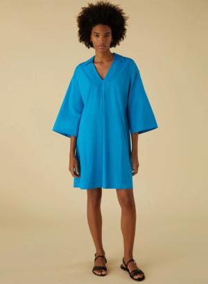 Turquoise poplin Dress Emme Marella - 31760