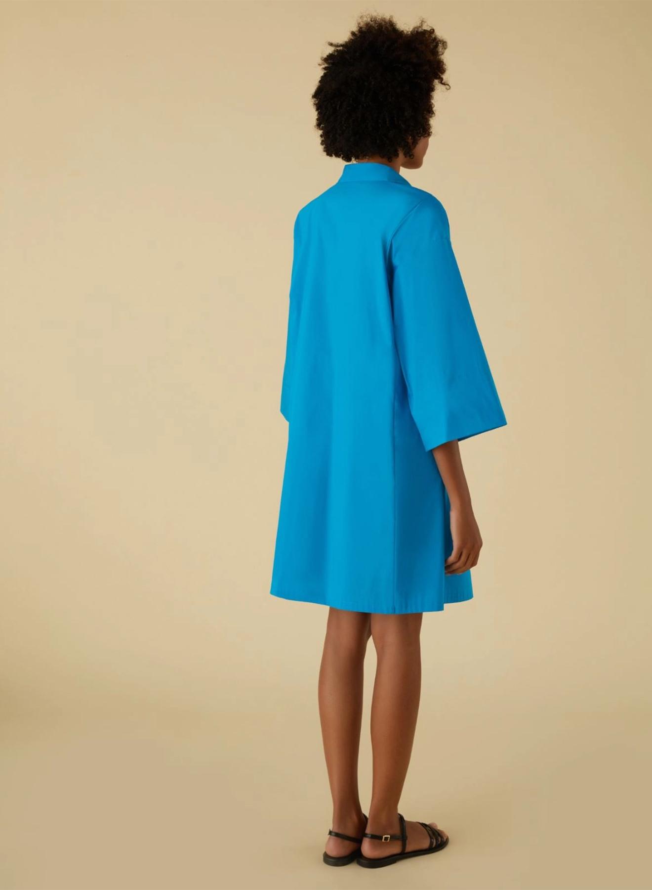 Turquoise poplin Dress Emme Marella - 2