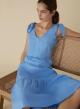 Light Blue poplin Dress with V neckline Emme Marella - 2