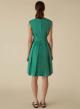 Green sleveeless  poplin Dress with V neckline Emme Marella - 1