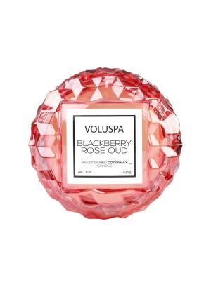 Blackberry rose oud macaron candle - 1912