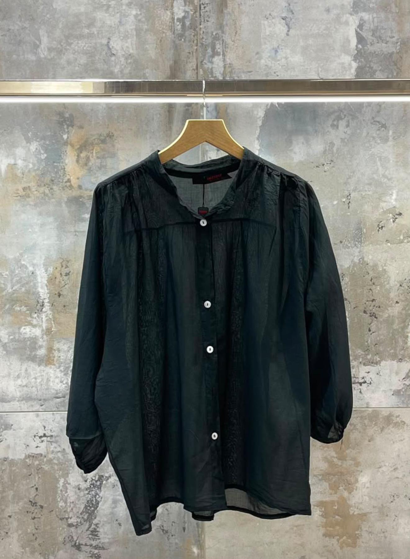 Black cotton Shirt Valentina Milano - 1