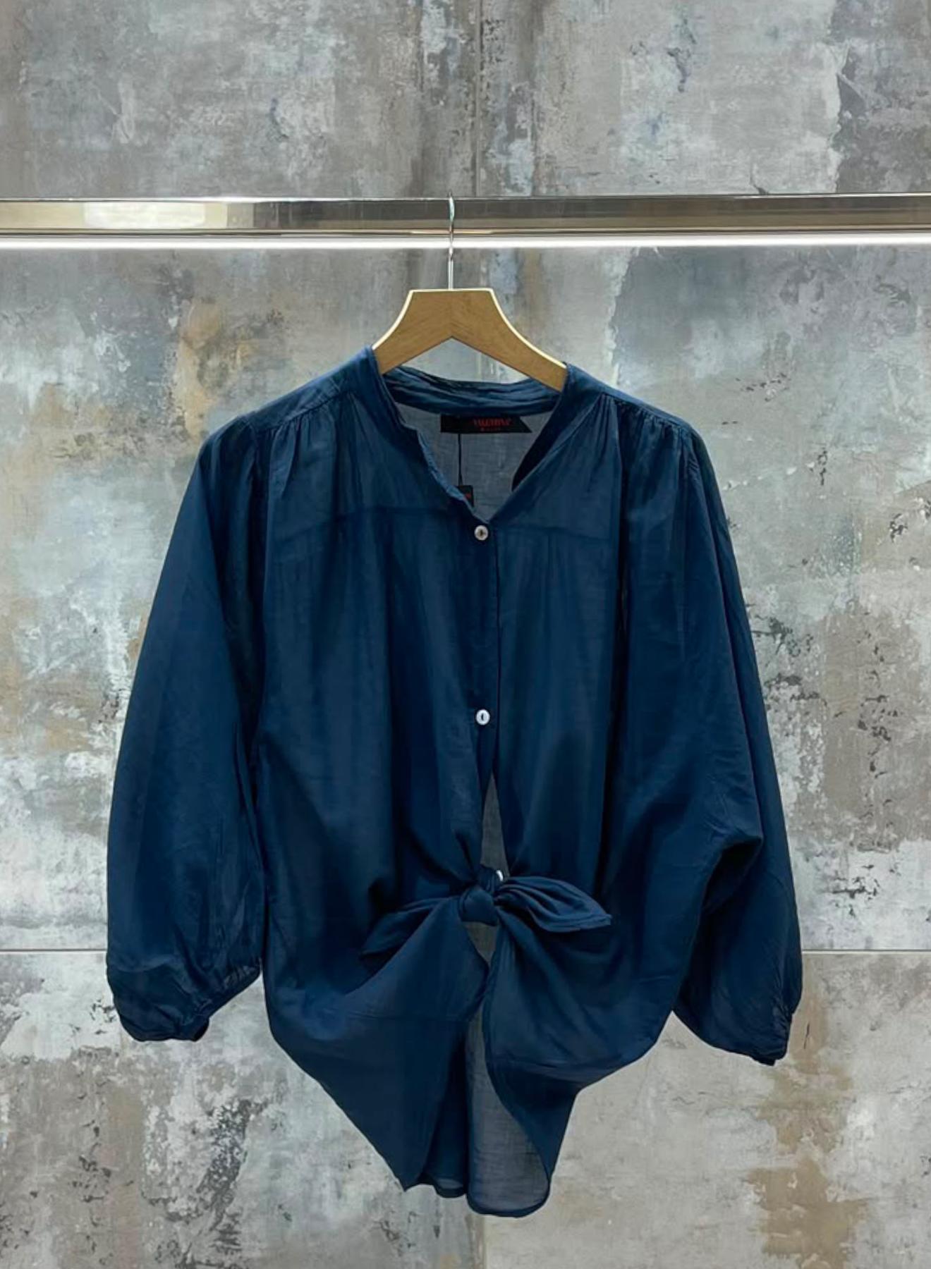 Blue cotton Shirt Valentina Milano - 3