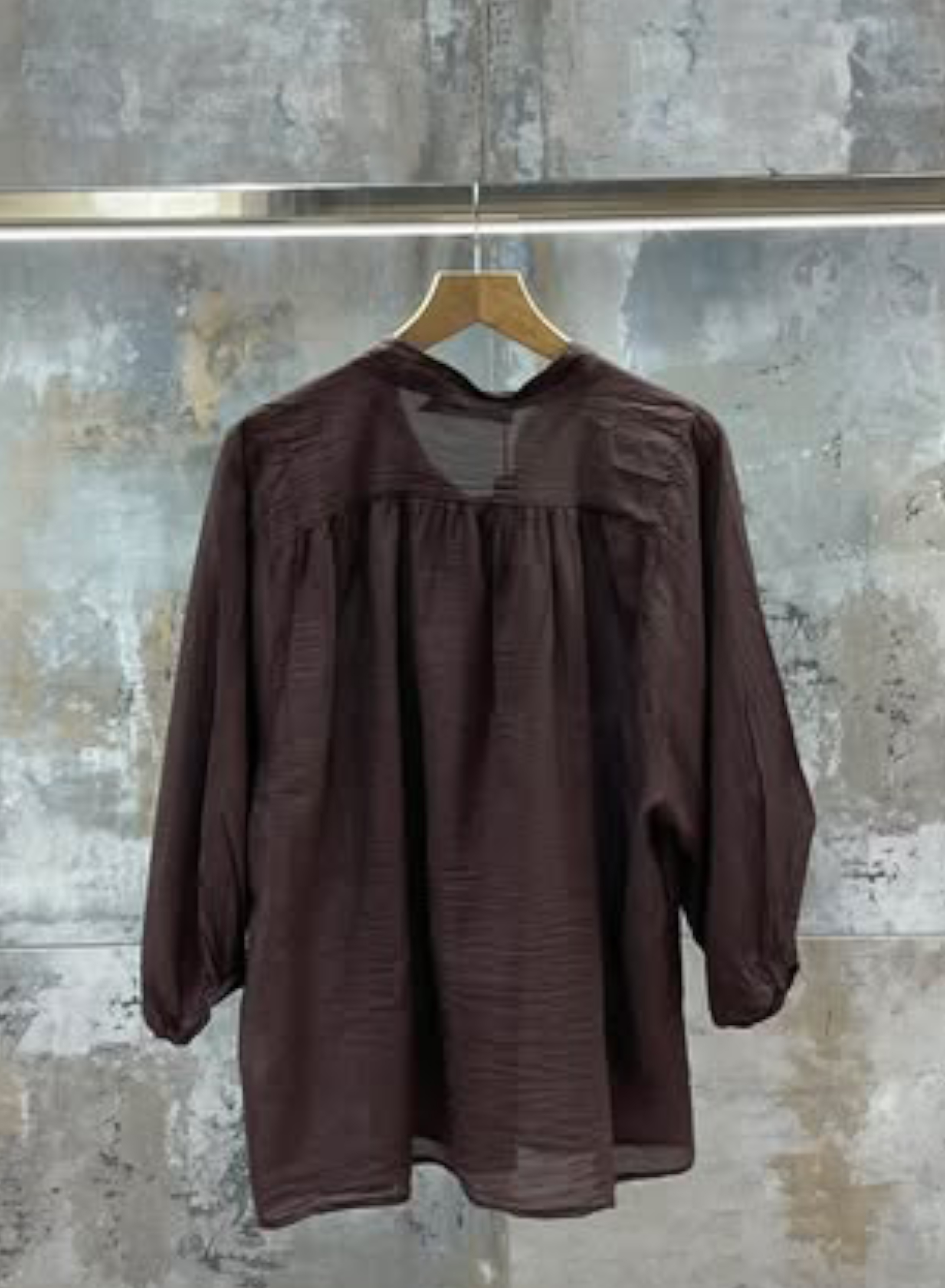 Chocolate cotton Shirt Valentina Milano - 1