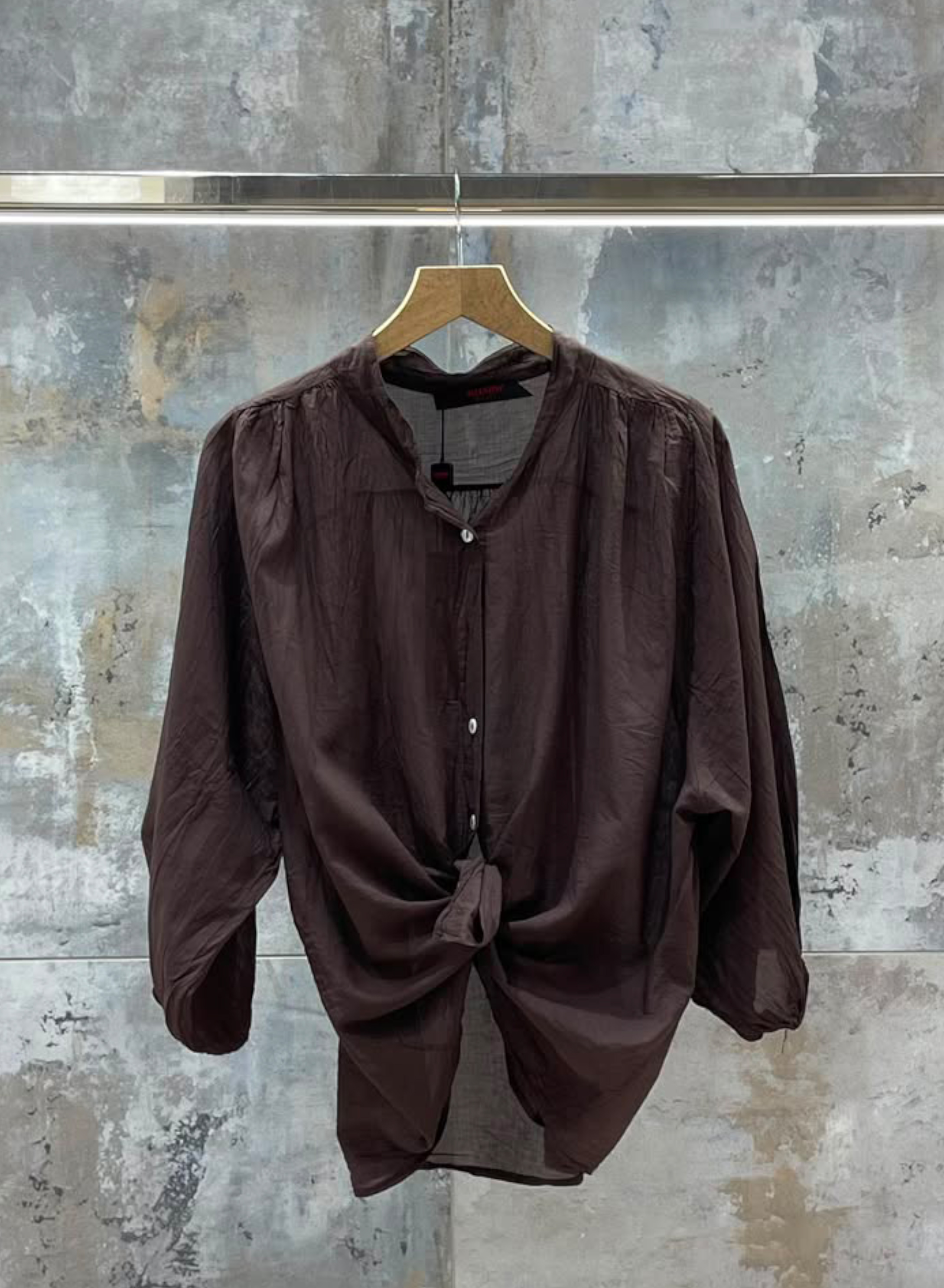 Chocolate cotton Shirt Valentina Milano - 2