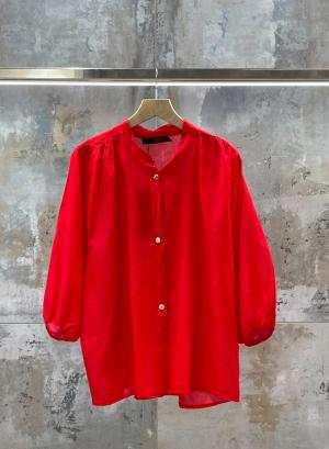 Κόκκινο βαμβακερό Πουκάμισο Valentina Milano - 63743