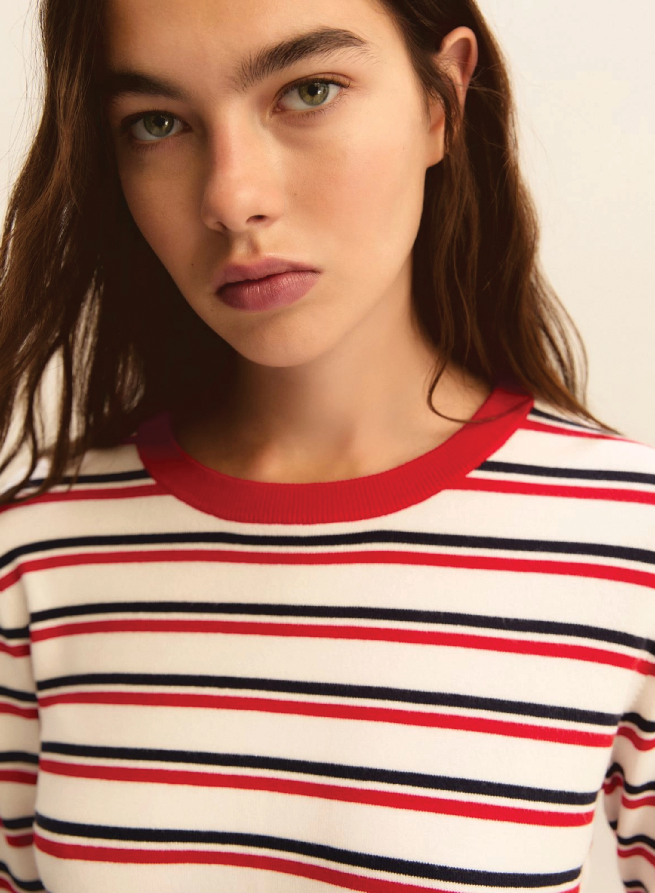 Λευκό-Κόκκινο Πουλόβερ με ρίγες Emme Marella - 3