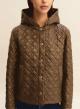 Chocolate water-repellent Jacket with adjustable hood Emme Marella - 3