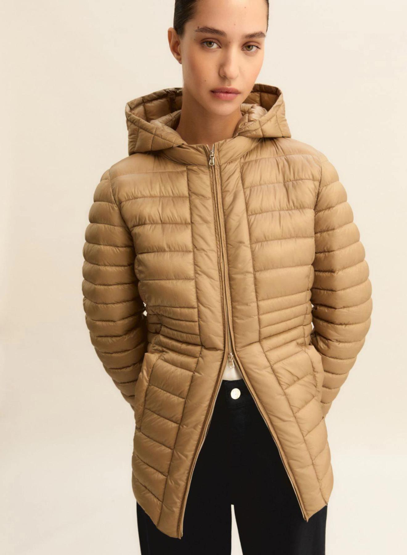 Κάμελ αδιάβροχο Μπουφάν με αποσπώμενη κουκούλα Emme Marella - 3