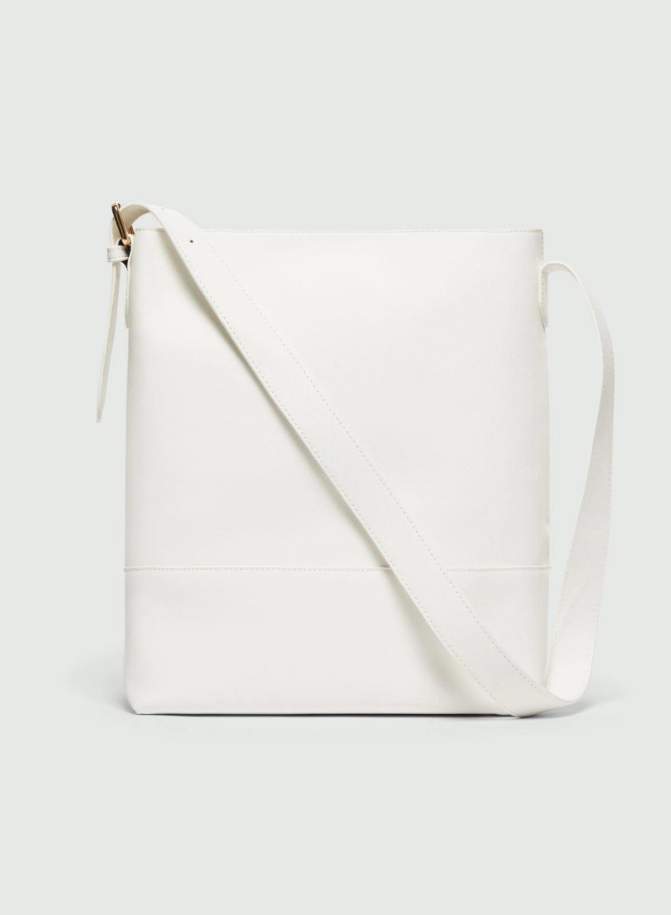 Λευκή Τσάντα χειρός-Ώμου Saffiano look Emme Marella - 2