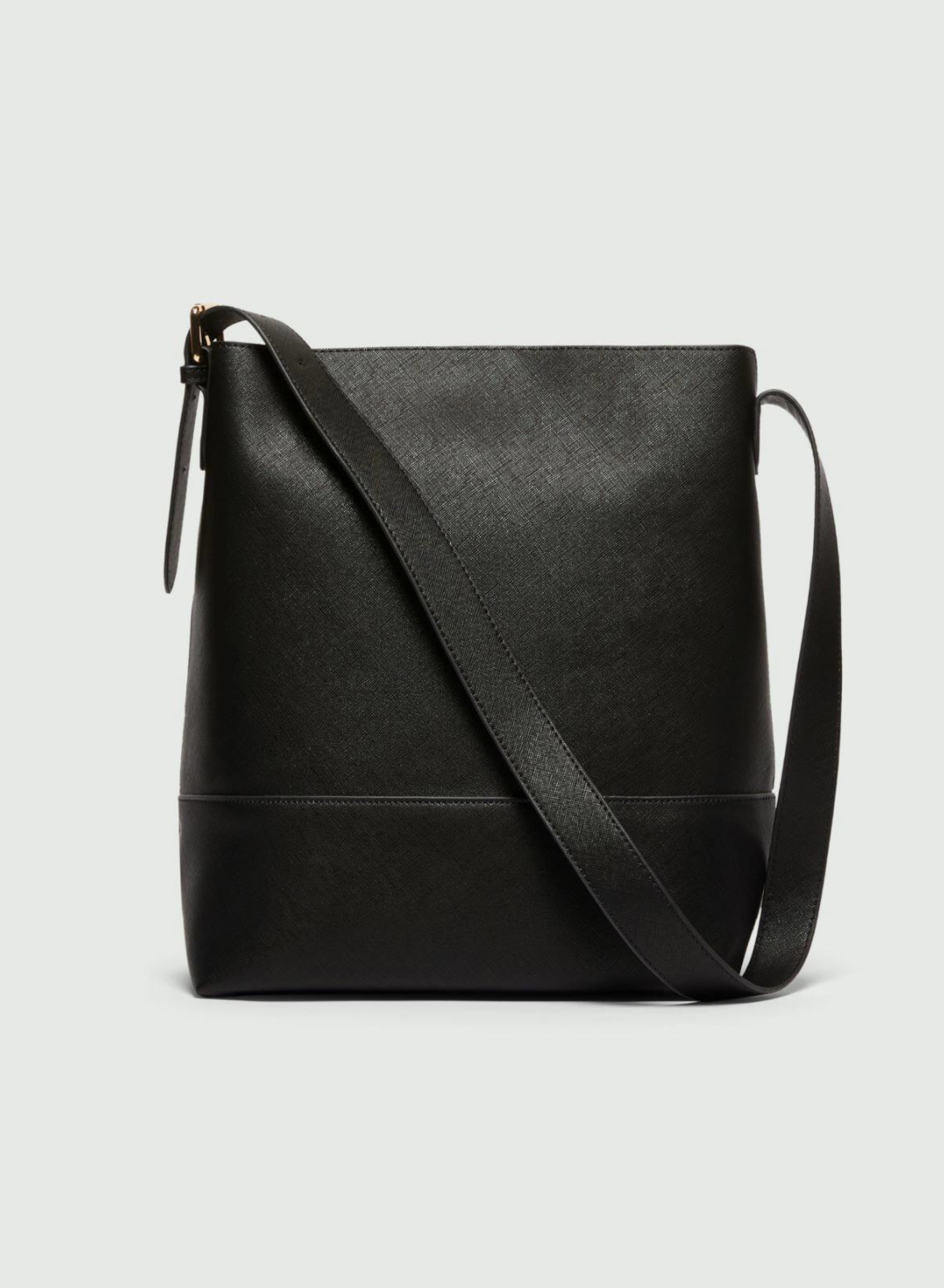 Μαύρη Τσάντα χειρός-Ώμου Saffiano look Emme Marella - 1