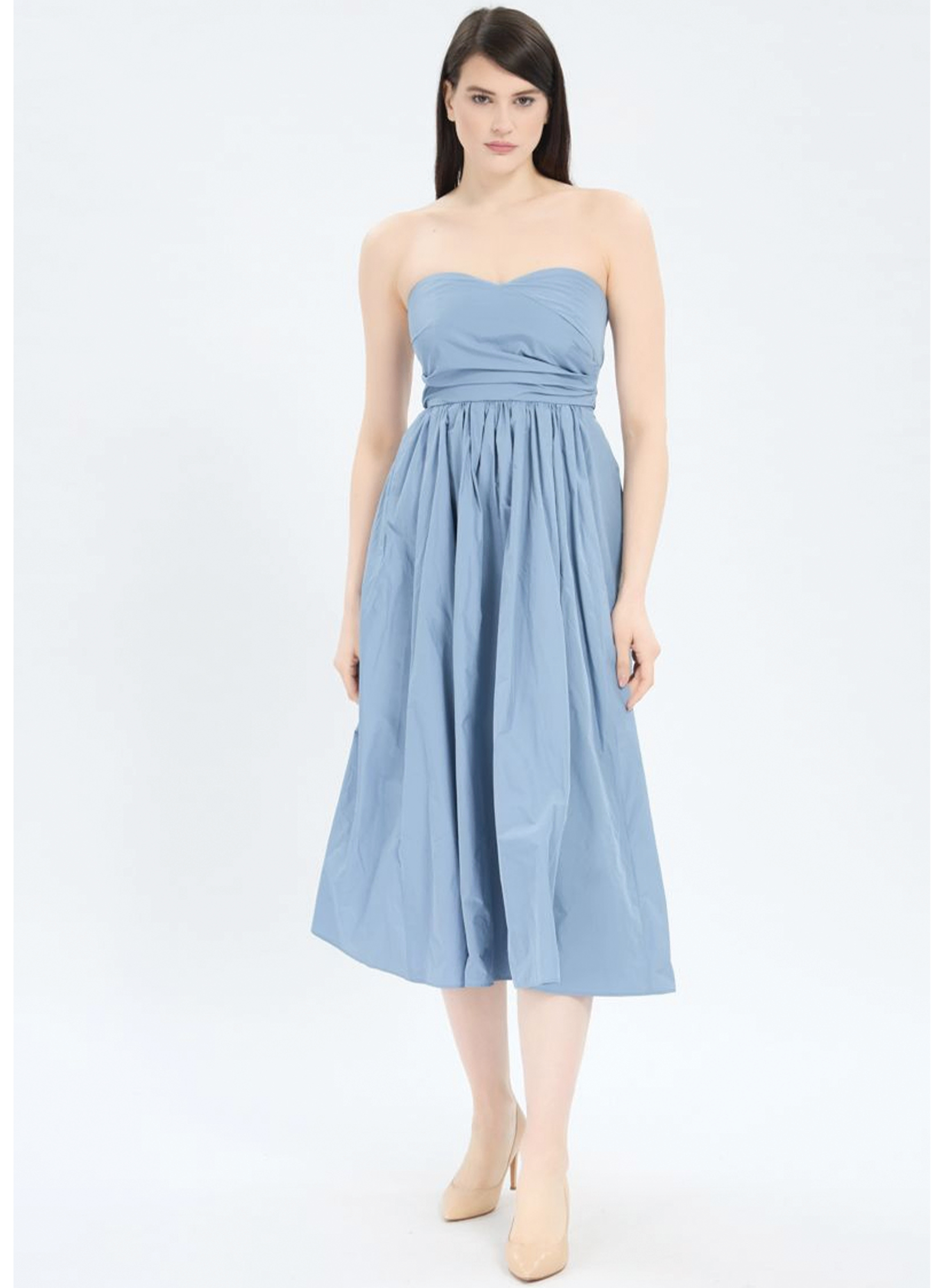 Light Blue strapless Dress Emme Marella  - 0