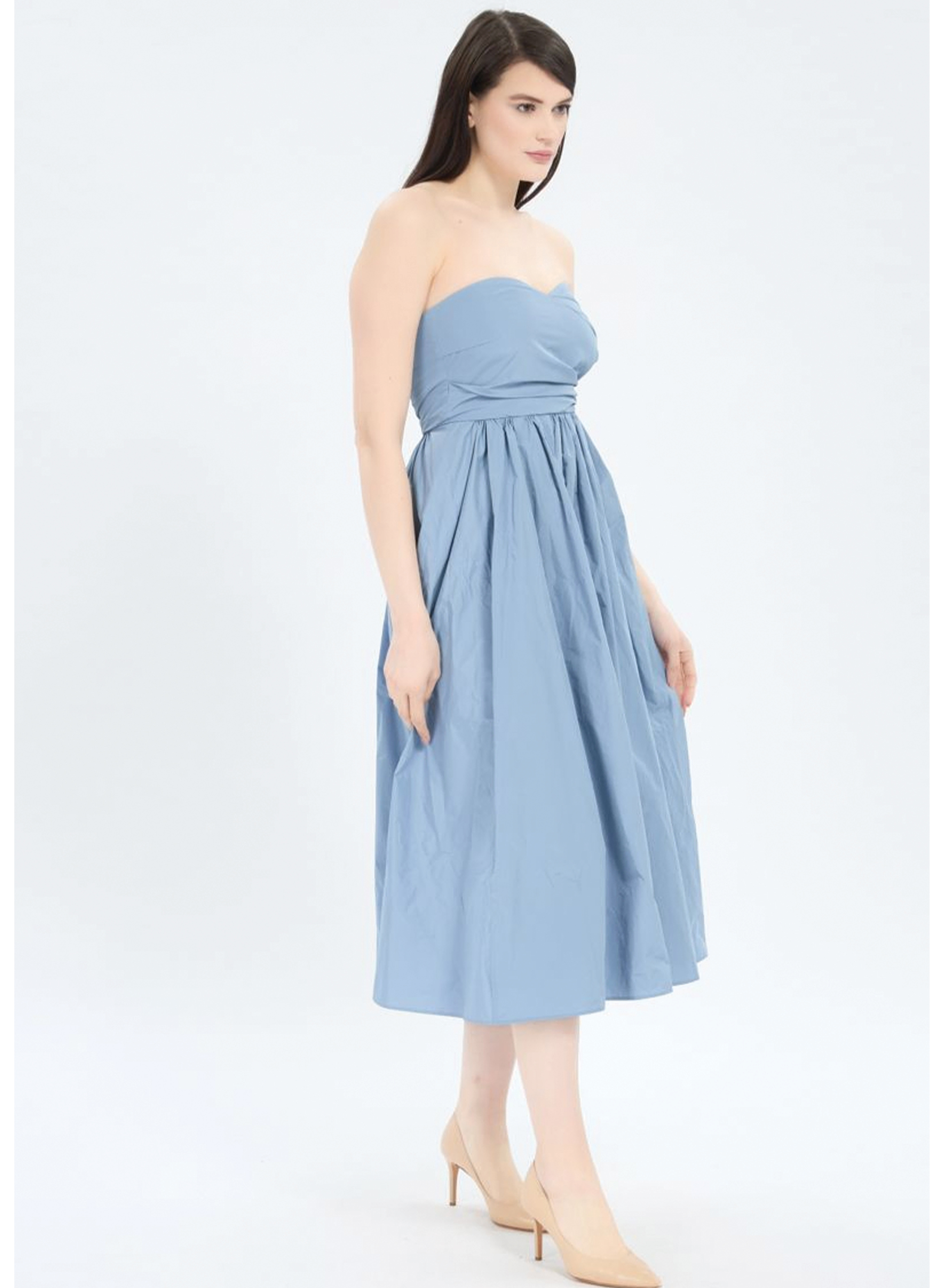 Light Blue strapless Dress Emme Marella  - 2