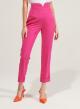 High waisted trousers with turn-ups - 2