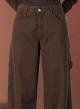 Chocolate wide leg stretch Jeans R.R. - 2