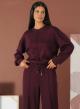Bordeaux sweatshirt style Blouse R.R. - 0