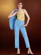 Floral silky touch Top με τιράντες R.R. - 4
